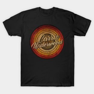 arjunthemaniac,circle retro faded Carrie Underwood T-Shirt